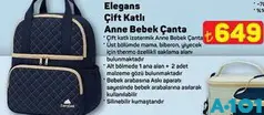 ELEGANS ÇİFT KATLI ANNE BEBEK ÇANTA